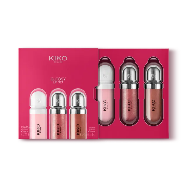 glossy lip set by Kiko Milano (3 pcs)
