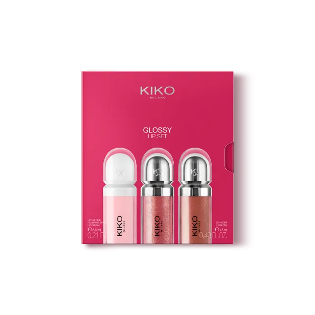 glossy lip set by Kiko Milano (3 pcs)