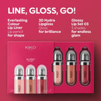 glossy lip set by Kiko Milano (3 pcs)