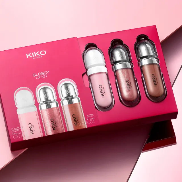 glossy lip set by Kiko Milano (3 pcs)