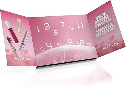 Maybelline Calendario de Adviento 2025, Edición Limitada, 12 Productos