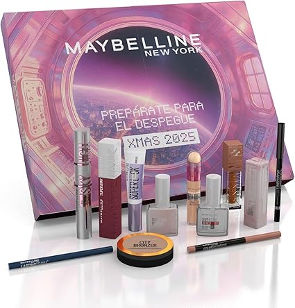 Maybelline Calendario de Adviento 2025, Edición Limitada, 12 Productos