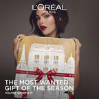 L'Oreal Paris Calendario de Adviento de belleza de 24 días 2025, el juego de regalo incluye maquillaje, cuidado de la piel y productos para el cuidado del cabello en miniatura y de lujo